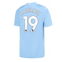 Billiga Manchester City Julian Alvarez #19 Hemma fotbollskläder 2023-24 Kortärmad